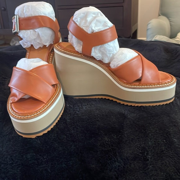 Clergerie Noemi Agneau Terre wedge - Picture 3 of 10